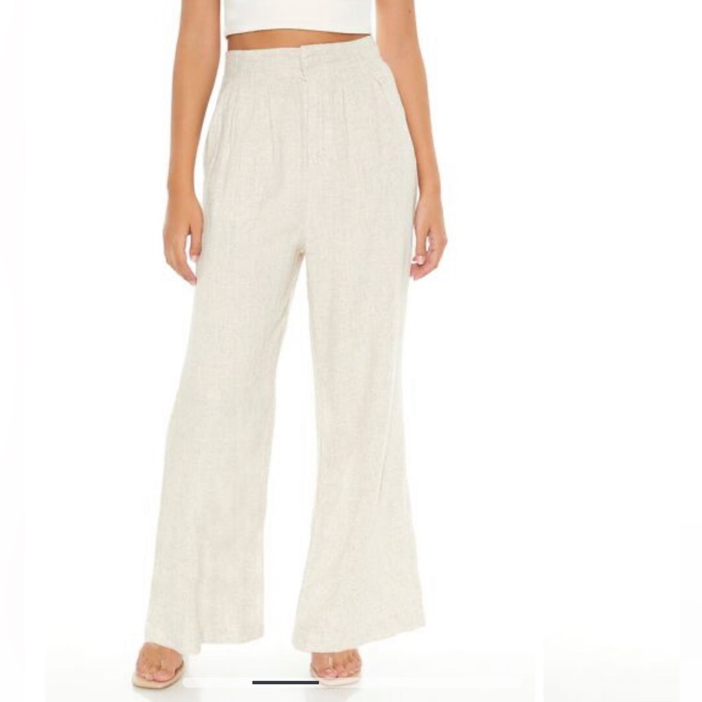 Textured wide leg pants from Forever 21, with tags, size L